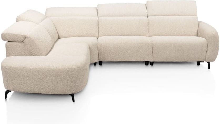 Xooon Rimini 15r/15oa/hoek/otto l Beige|Wit Bank
