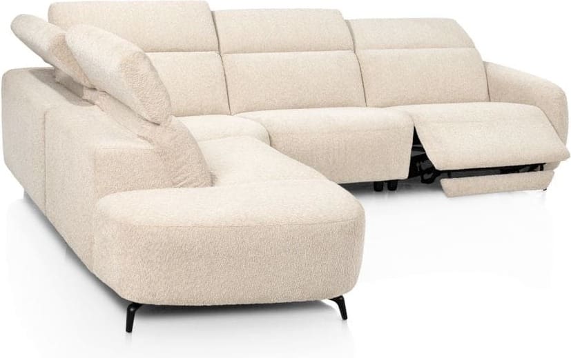 Xooon Rimini 15r/15oa/hoek/otto l Beige|Wit Bank