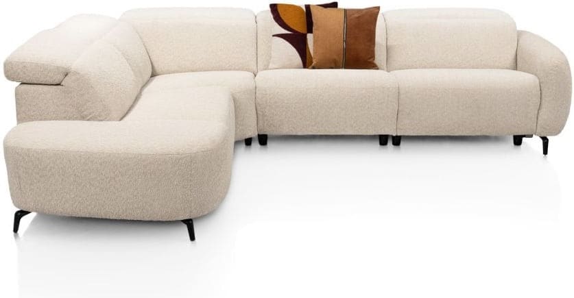 Xooon Rimini 15r/15oa/hoek/otto l Beige|Wit Bank