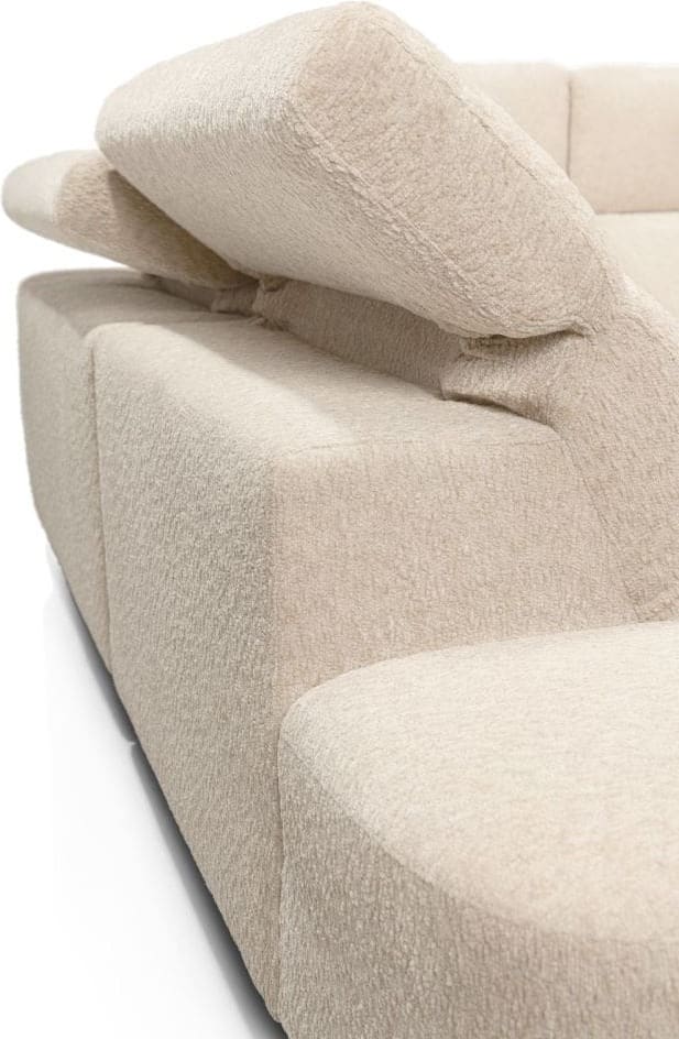 Xooon Rimini 15r/15oa/hoek/otto l Beige|Wit Bank